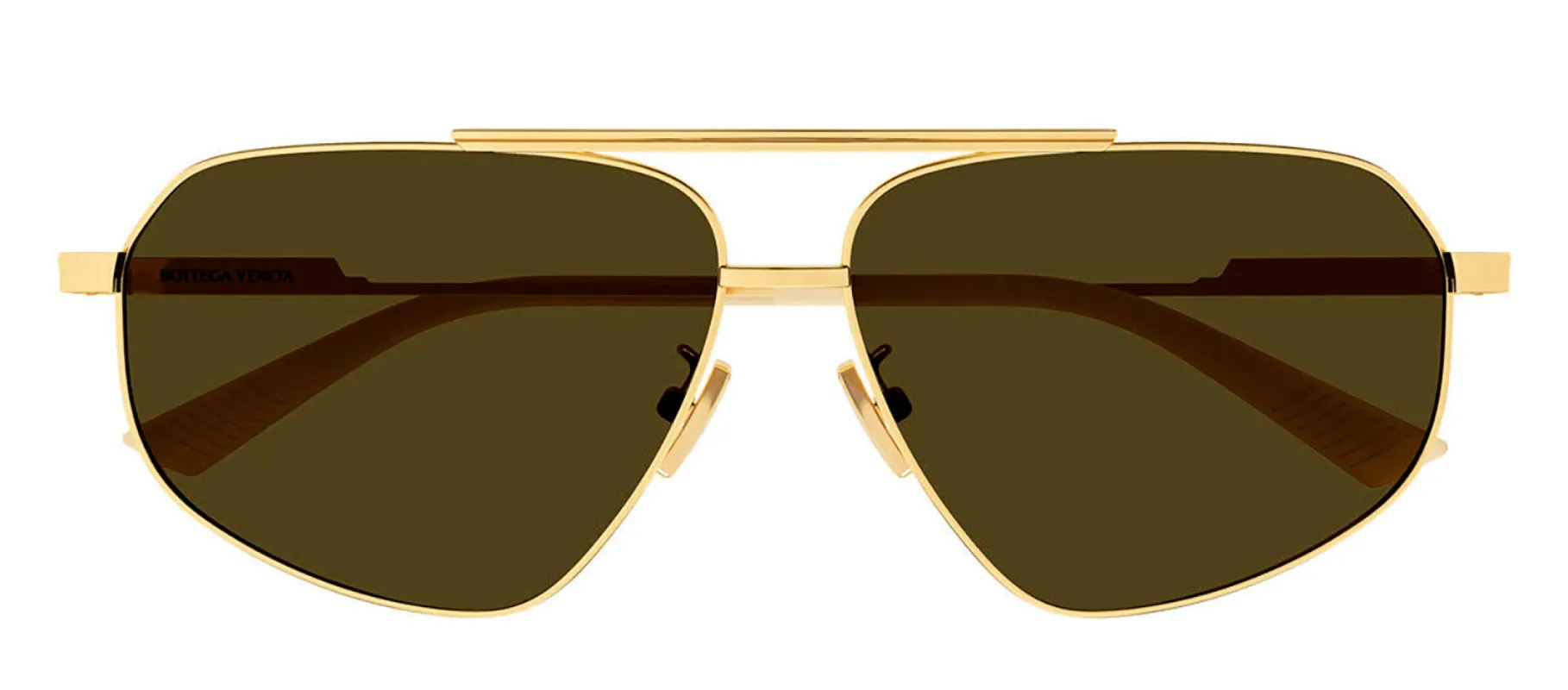 Bottega Veneta BV 1194S 002 Fashion Metal Black Sunglasses with Brown Lens sold by Gaffos