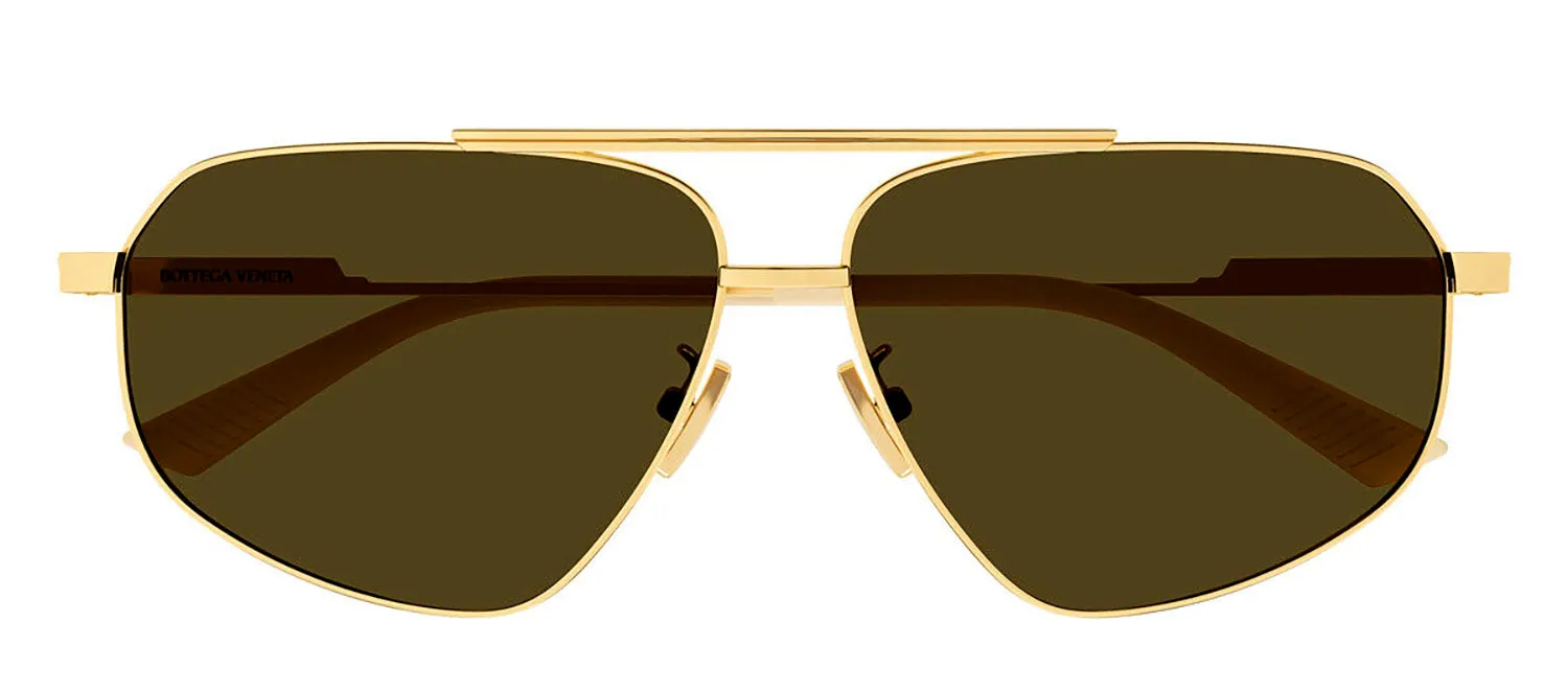 Bottega Veneta BV 1194S 002 Fashion Metal Black Sunglasses with Brown Lens sold by Gaffos