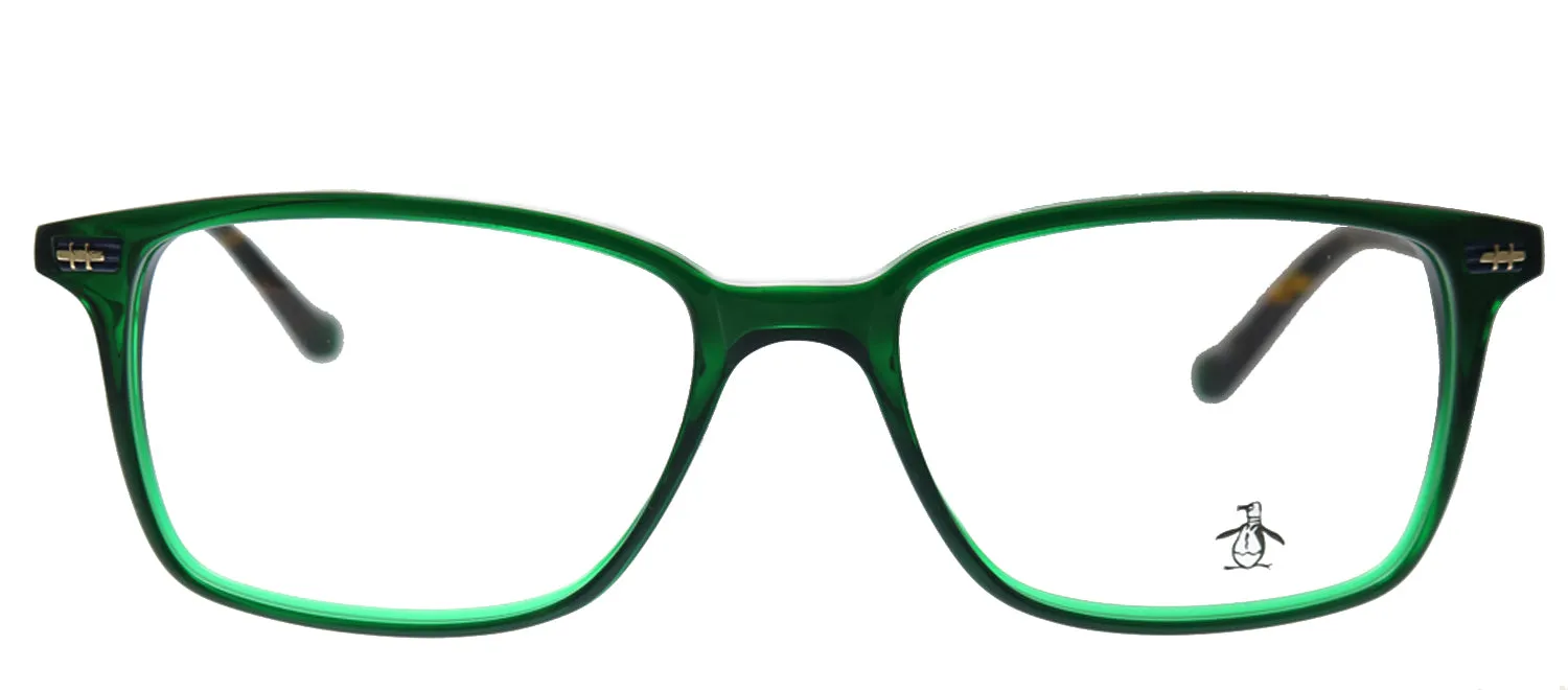 Original Penguin PE Leopold GN Rectangle Plastic Green Eyeglasses with Demo Lens sold by Gaffos