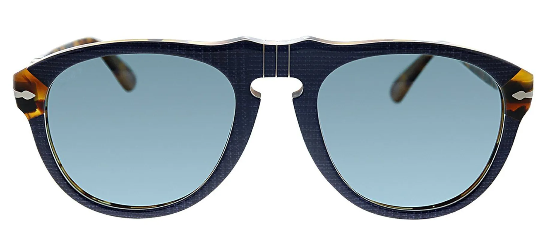 Persol PO 649 10903R Pilot Plastic Blue Sunglasses with Blue Polarized Lens sold by Gaffos