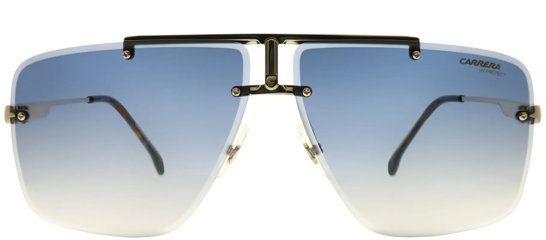 Carrera Navigator CA Carrera1016 001 08 Aviator Plastic Gold Sunglasses with Blue Gradient Lens sold by Gaffos