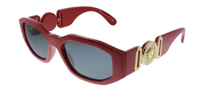 Versace VE 4361 533087 Geometric Plastic Red Sunglasses with Grey Lens sold by Gaffos