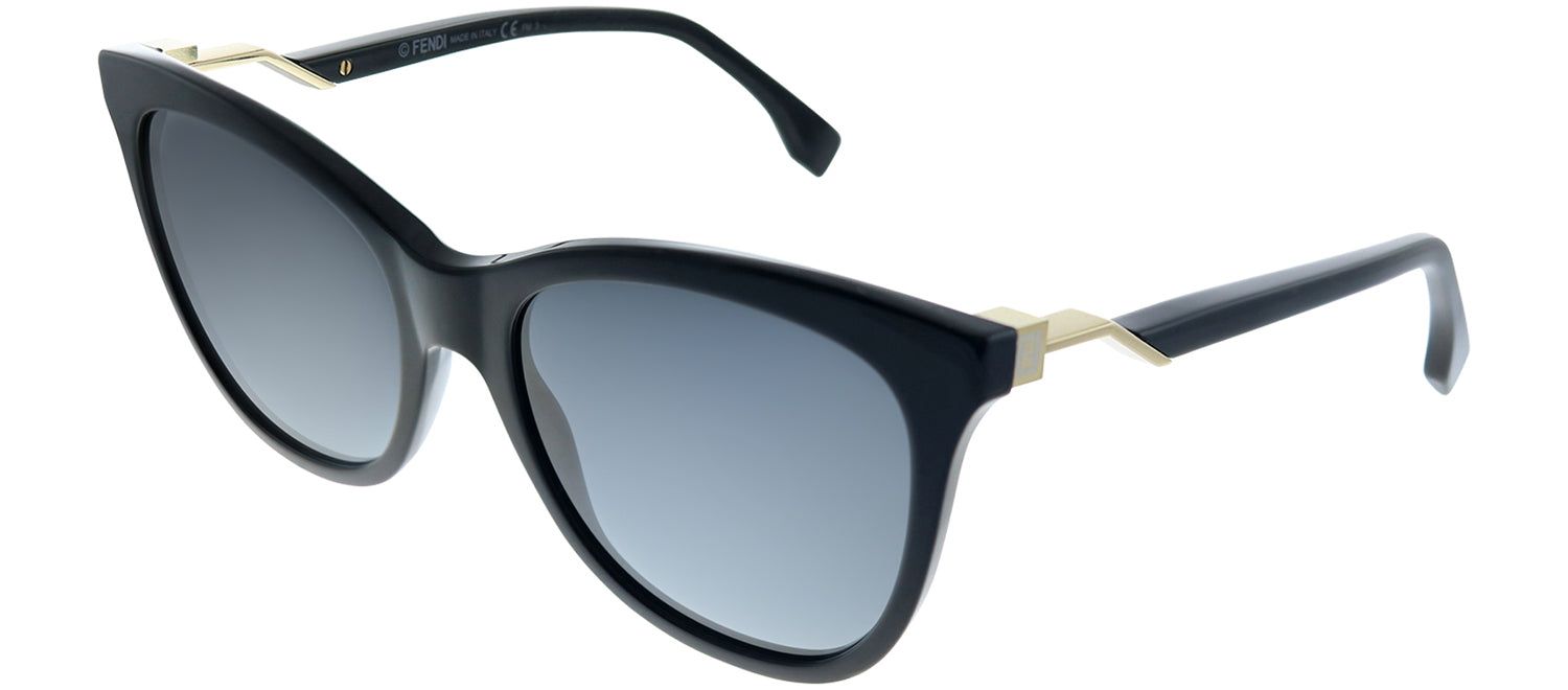 Fendi FF 0200 807 HD Cat-Eye Plastic Black Sunglasses with Grey Gradient Lens sold by Gaffos product image thumbnail 2