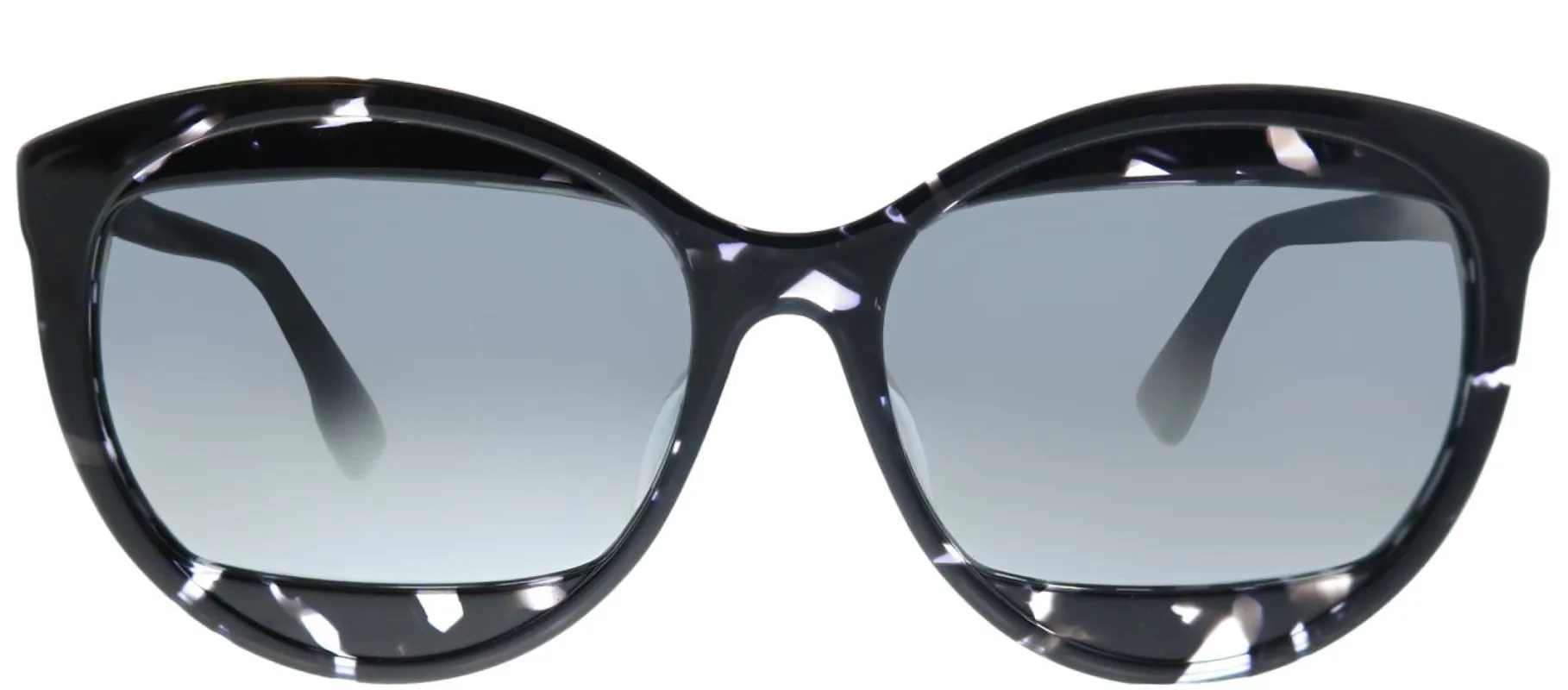Dior Mania 2 AB8 T4 Round Plastic Grey Sunglasses with Silver Mirror Lens sold by Gaffos