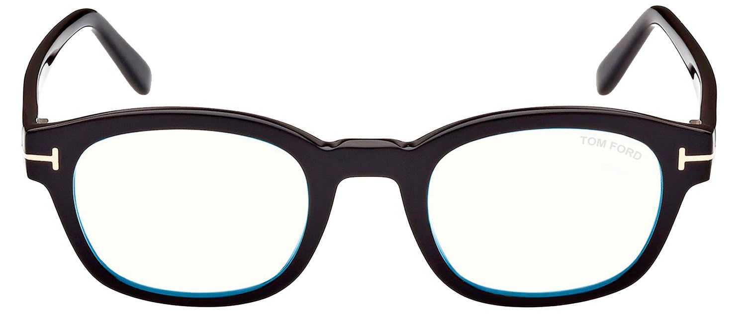 Tom Ford FT 5808-B 001 Square Plastic Black Eyeglasses with Clear Lens sold by Gaffos