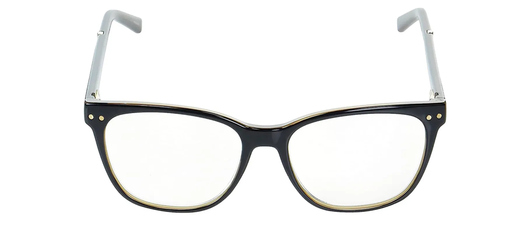 Kate Spade KS Joyanne 807 Square Plastic Black Reading Glasses with Clear Blue Block Lens sold by Gaffos