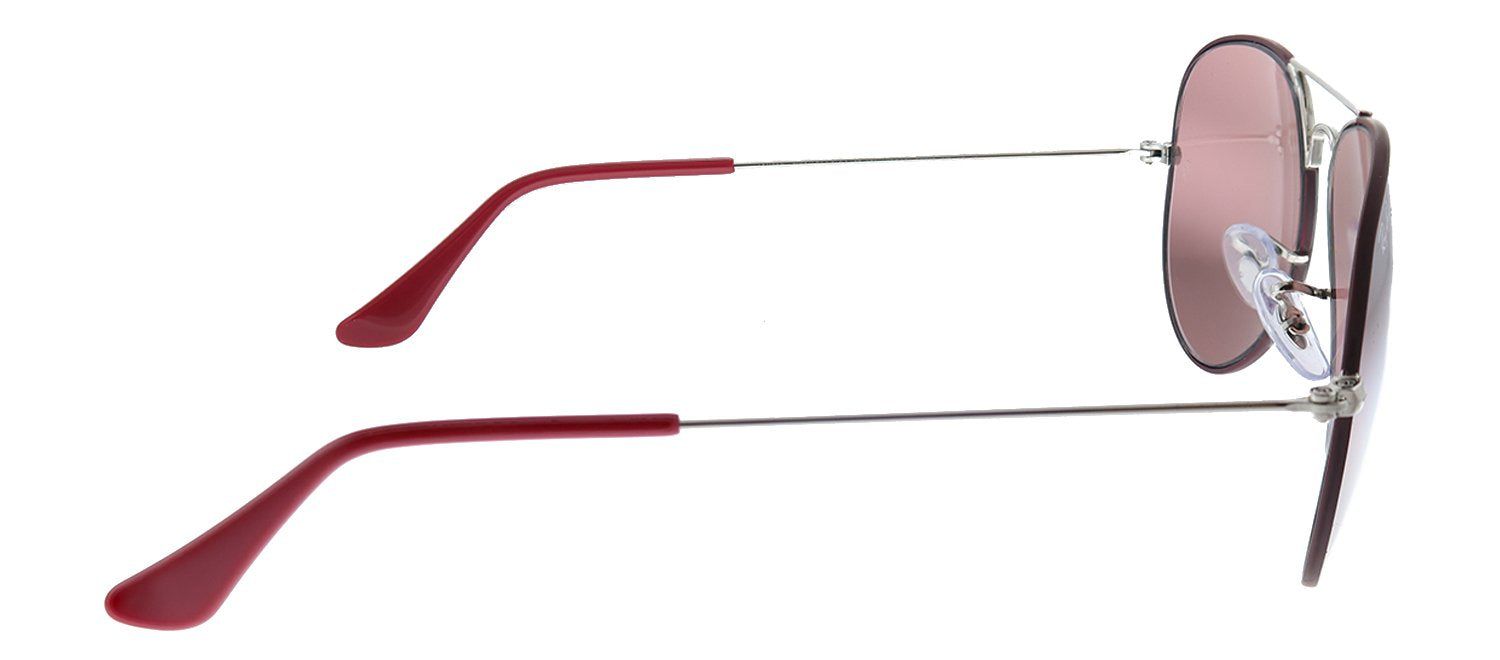 Ray-Ban RB 3025 9155AI Aviator Metal Burgundy Sunglasses with Purple Mirror Lens sold by Gaffos product image thumbnail 3
