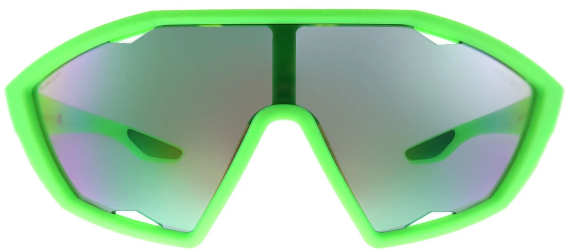 Prada Linea Rossa PS 10US 4471M2 Sport Plastic Green Sunglasses with Green Mirror Lens made by Gaffos