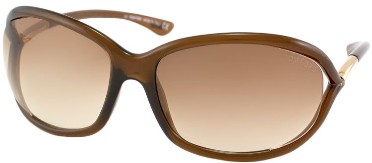 Tom Ford Jennifer TF 8 692 Fashion Plastic Brown Sunglasses with Brown Gradient Lens sold by Gaffos product image thumbnail 2