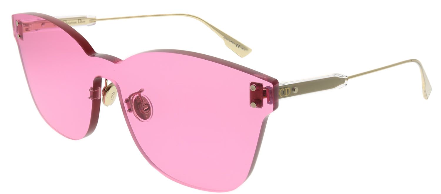 Dior CD ColorQuake2 MU1 U1 Rectangle Plastic Pink Sunglasses with Pink Lens sold by Gaffos product image thumbnail 2