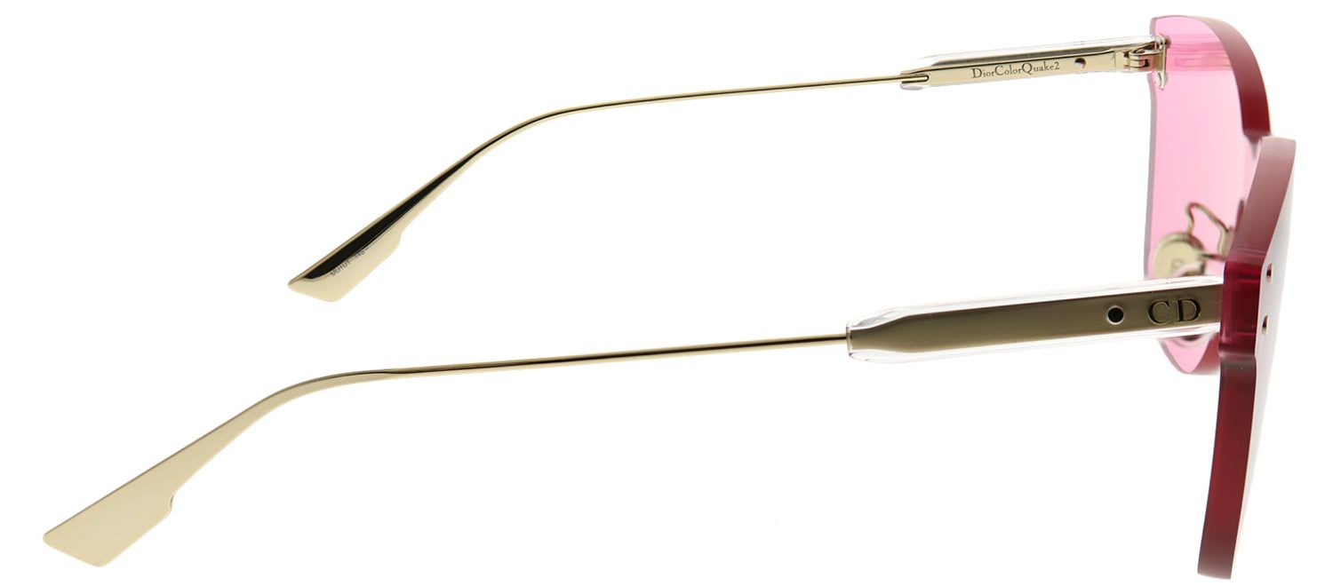 Dior CD ColorQuake2 MU1 U1 Rectangle Plastic Pink Sunglasses with Pink Lens sold by Gaffos product image thumbnail 3