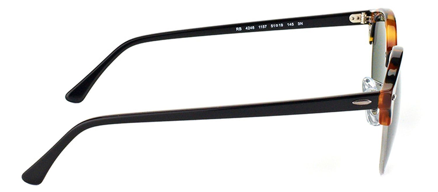 Ray-Ban RB 4246 1157 Clubmaster Plastic Tortoise/ Havana Sunglasses with Green Lens sold by Gaffos product image thumbnail 3