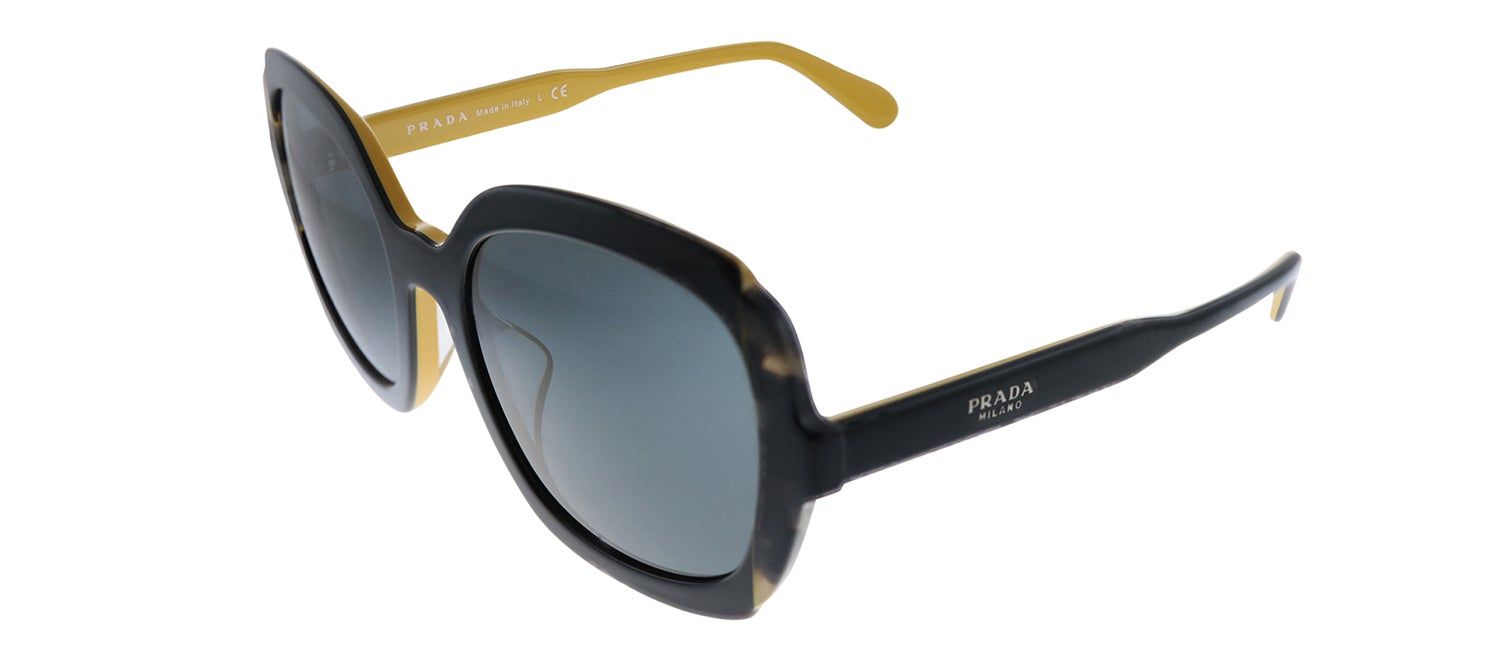 Prada PR 16USF CCO1A1 Square Plastic Black Sunglasses with Grey Lens sold by Gaffos product image thumbnail 2