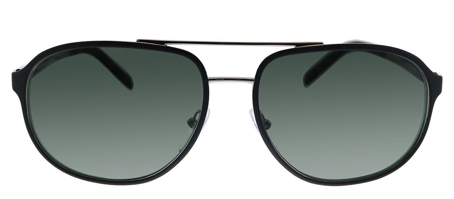 Prada PR 53XS 524736 Pillow Metal Black Sunglasses with Green Polarized Lens sold by Gaffos