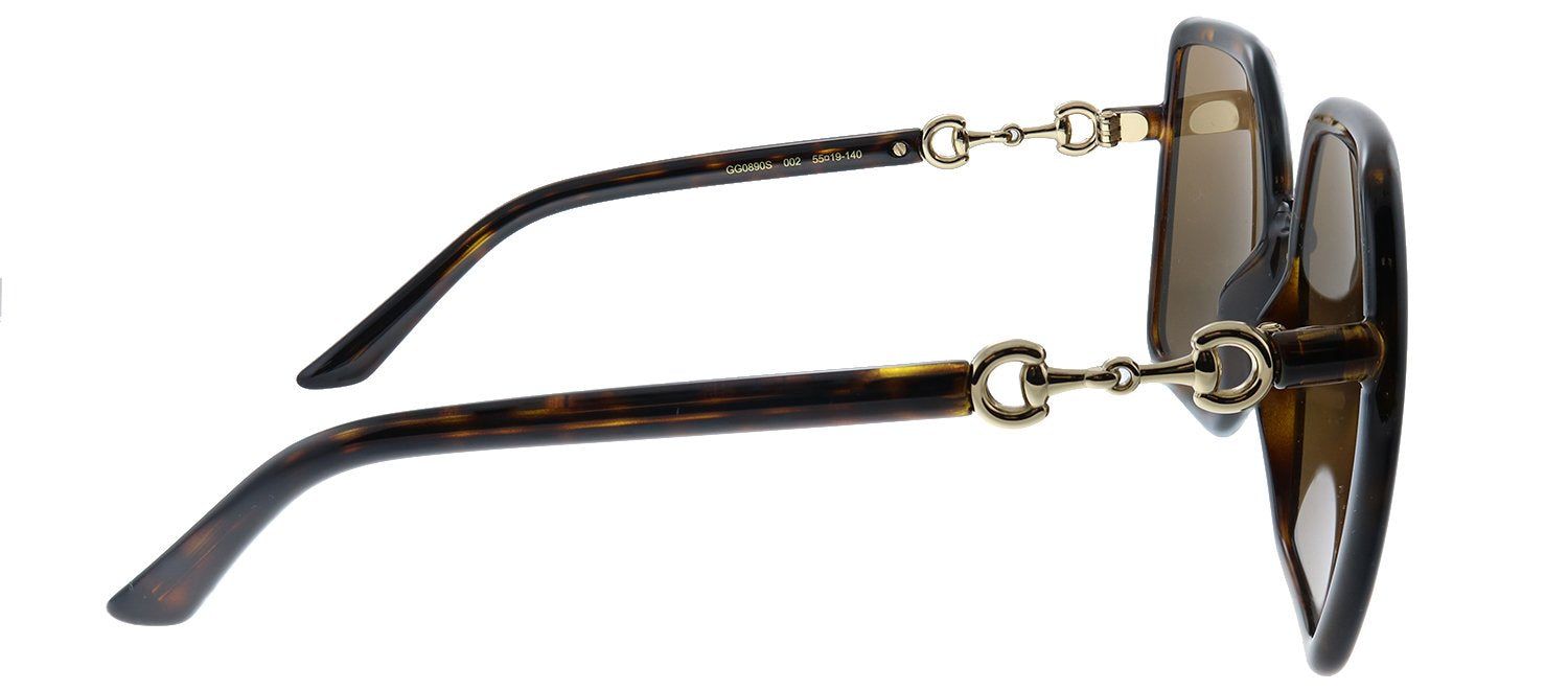 Gucci GG 0890S 002 Oversized Acetate Havana Sunglasses with Brown Lens sold by Gaffos product image thumbnail 3