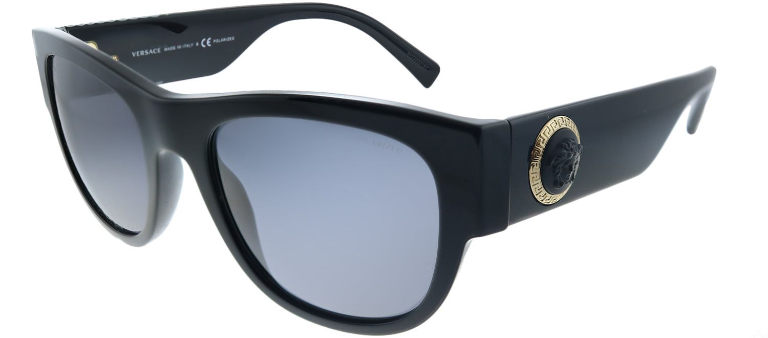 Versace VE 4359 GB1/81 Square Plastic Black Sunglasses with Grey Polarized Lens sold by Gaffos product image thumbnail 2