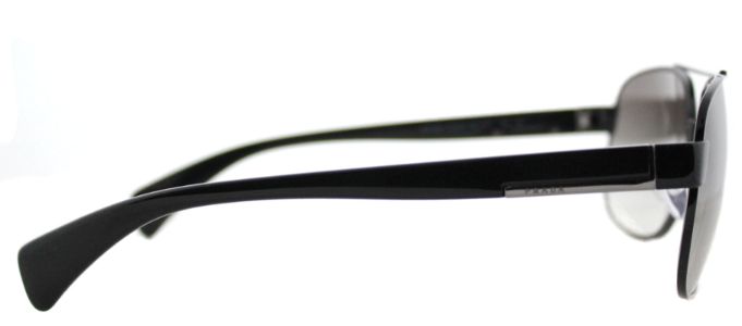 Prada PR 52PS 7AX0A7 Fashion Metal Black Sunglasses with Grey Gradient Lens sold by Gaffos