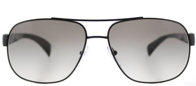 Prada PR 52PS 7AX0A7 Fashion Metal Black Sunglasses with Grey Gradient Lens sold by Gaffos