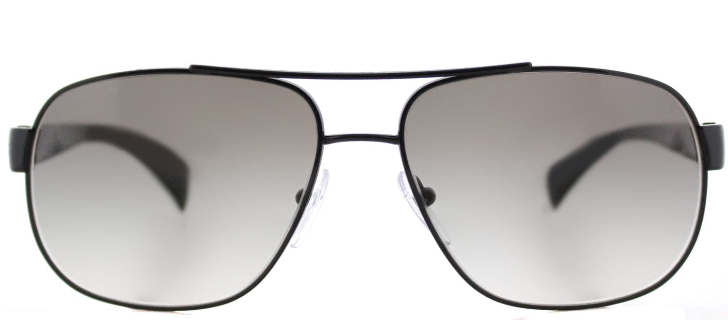 Prada PR 52PS 7AX0A7 Fashion Metal Black Sunglasses with Grey Gradient Lens sold by Gaffos