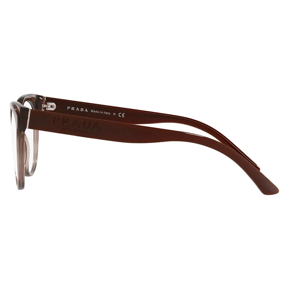 Prada PR 05WV 05M1O1 Butterfly Plastic Brown Eyeglasses with Logo Stamped Demo Lenses sold by Gaffos product image thumbnail 3