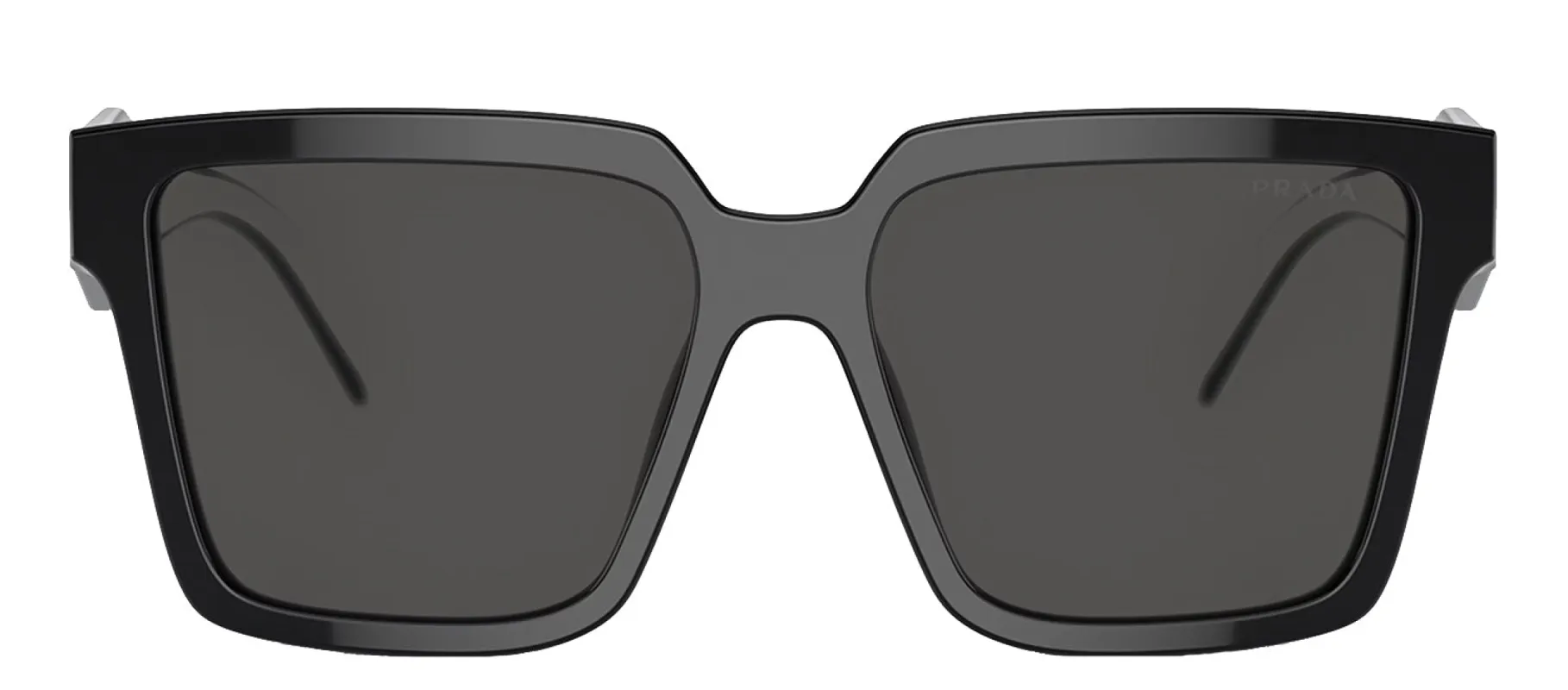 Prada PR 24ZS 1AB5S0 Square Plastic Black Sunglasses with Grey Lens sold by Gaffos