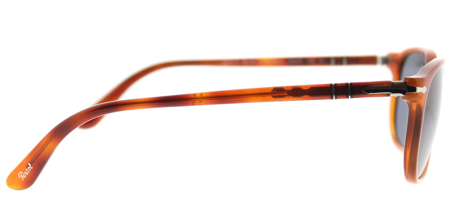 Persol PO 3019 96/56 Square Plastic Brown Sunglasses with Crystal Blue Lens sold by Gaffos product image thumbnail 3