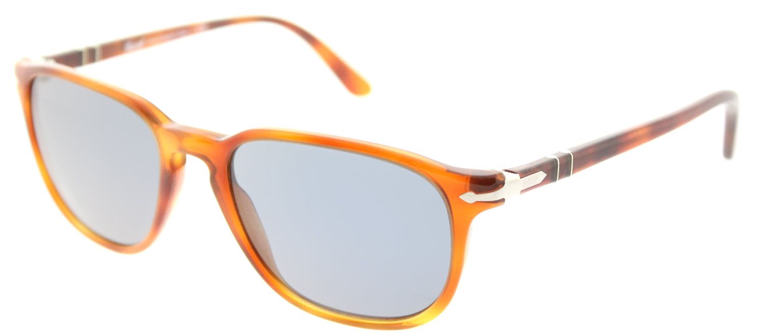 Persol PO 3019 96/56 Square Plastic Brown Sunglasses with Crystal Blue Lens sold by Gaffos product image thumbnail 2