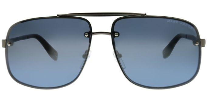 Marc Jacobs Marc 318 6LB 9U Aviator Metal Ruthenium/ Gunmetal Sunglasses with Blue Mirror Lens sold by Gaffos