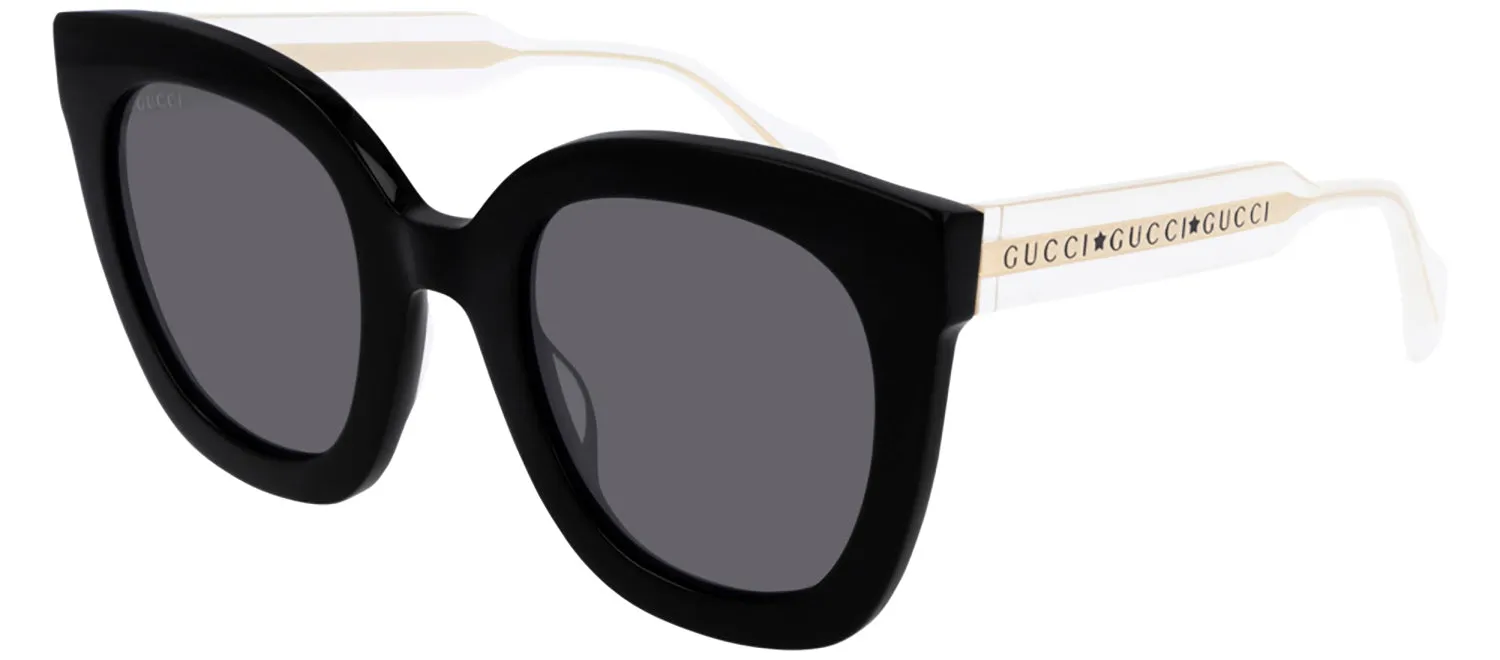 Gucci GG 0564SN 001 Square Acetate Black Sunglasses with Grey Lens sold by Gaffos