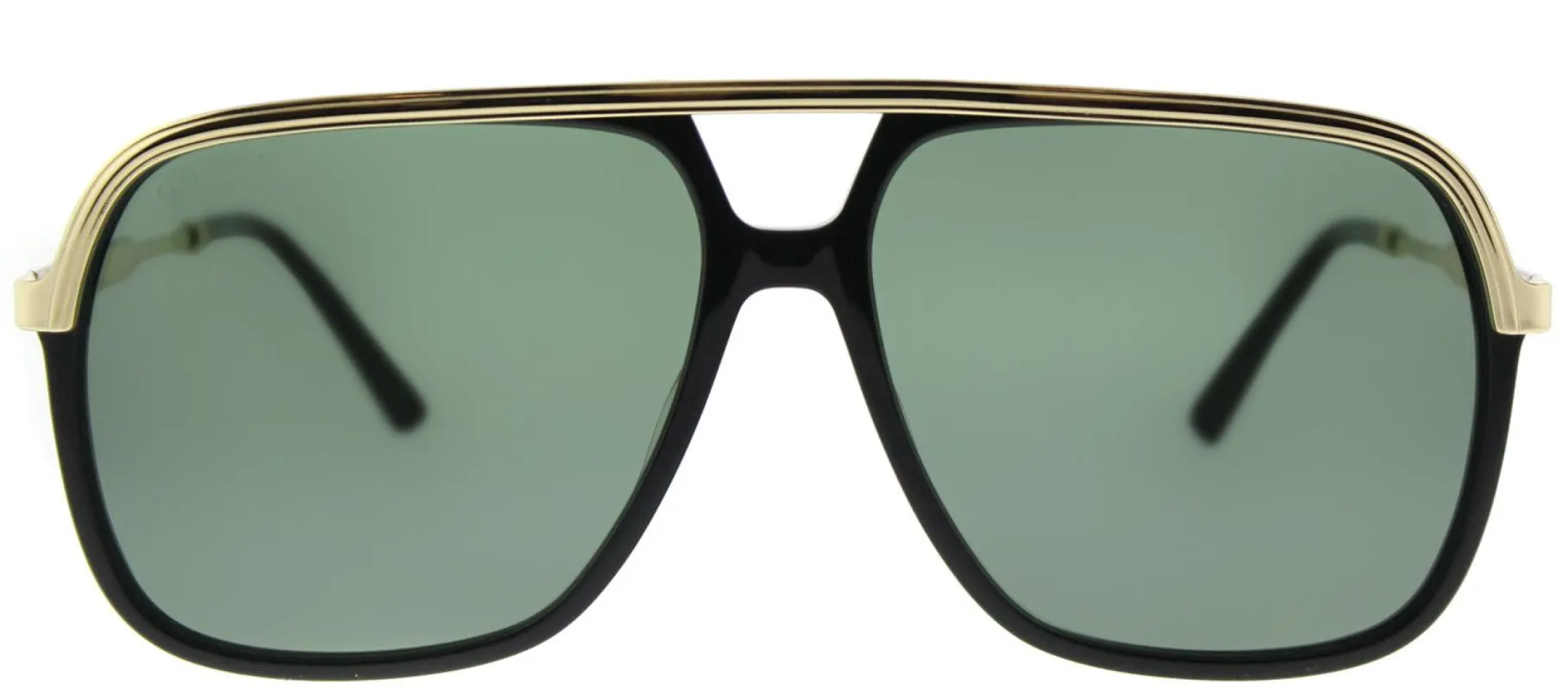 Gucci GG 0200S 001 Fashion Metal Black Sunglasses with Green Lens sold by Gaffos