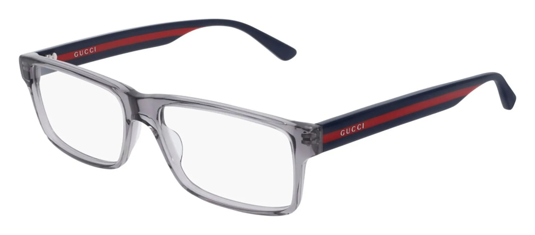 Gucci GG 0752O 003 Rectangle Acetate Blue Eyeglasses with Demo Lens sold by Gaffos