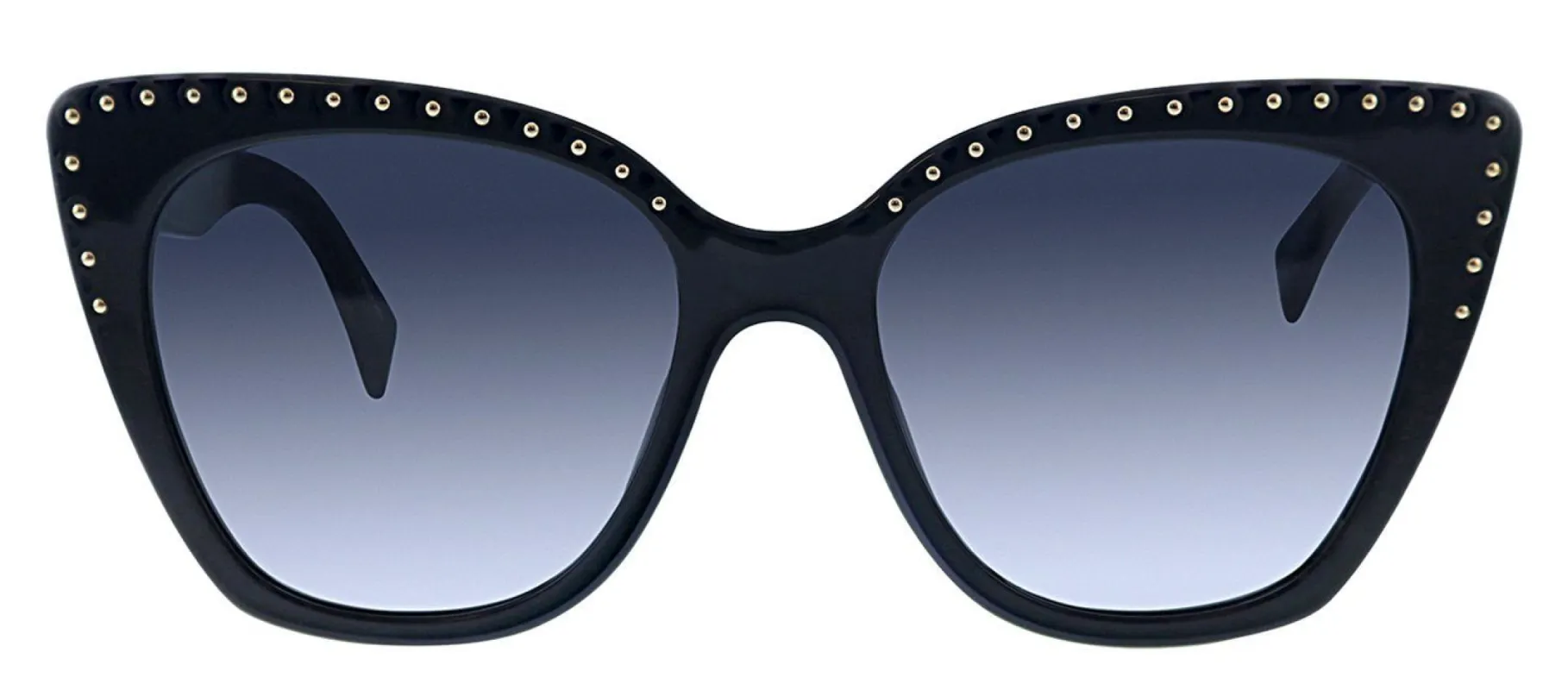 Moschino MOS 005S 807 9O Cat-Eye Plastic Black Sunglasses with Grey Gradient Lens sold by Gaffos