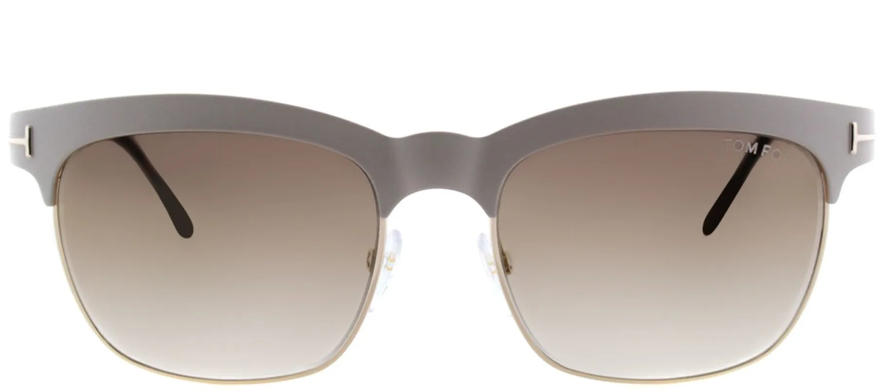 Tom Ford TF 437 25F Square Metal Ivory Sunglasses with Gold Mirror Lens sold by Gaffos