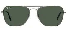 Ray-Ban RB 3136 004 Aviator Metal Ruthenium/ Gunmetal Sunglasses with Green Lens sold by Gaffos