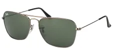 Ray-Ban RB 3136 004 Aviator Metal Ruthenium/ Gunmetal Sunglasses with Green Lens sold by Gaffos