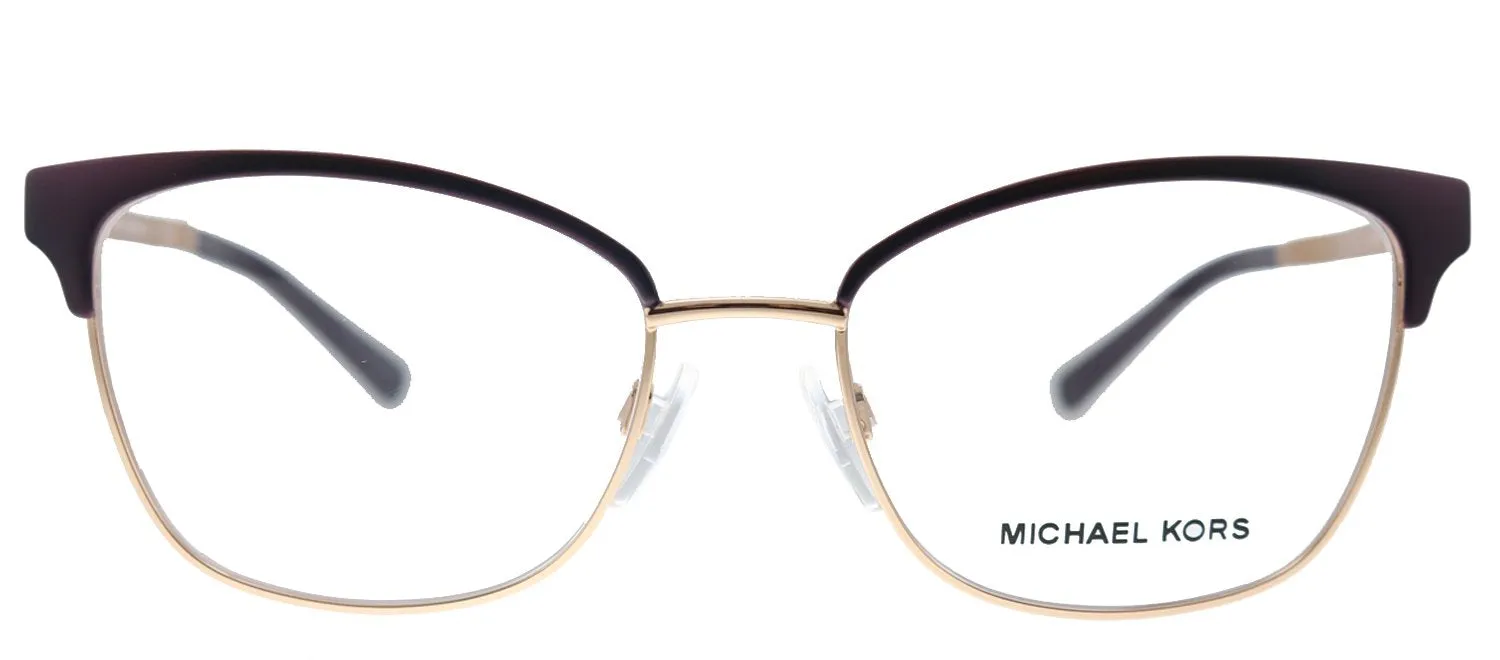 Michael Kors Adrianna IV MK 3012 1108 Cat-Eye Metal Pink Eyeglasses with Demo Lens sold by Gaffos