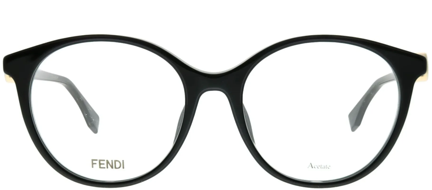 Fendi FF 0336/F 807 Round Plastic Black Eyeglasses with Demo Lens sold by Gaffos