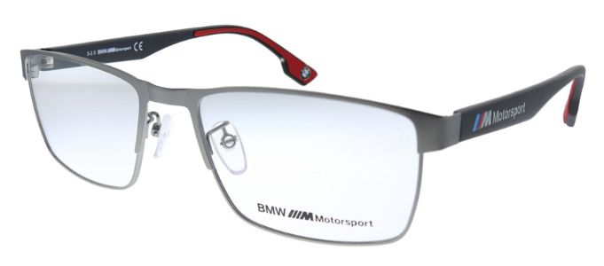 BMW Motorsport BS 5002 013 Rectangle Metal Ruthenium Eyeglasses with Demo Lens sold by Gaffos
