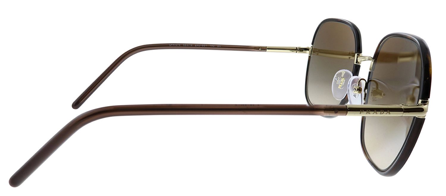 Prada PR 67XS 2AU6SI Square Plastic Havana Sunglasses with Brown Gradient Lens sold by Gaffos product image thumbnail 3