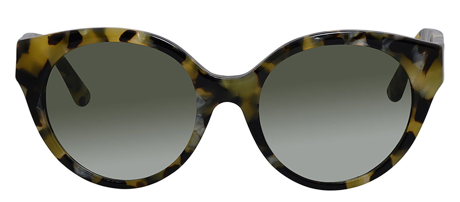 Tory Burch TY 7087 16128E Cat Eye Plastic Dark Havana Sunglasses with Green Gradient Lens sold by Gaffos