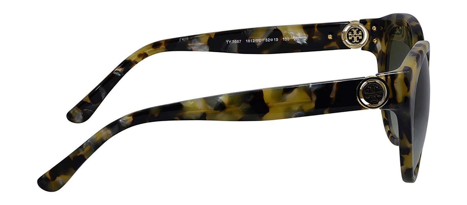 Tory Burch TY 7087 16128E Cat Eye Plastic Dark Havana Sunglasses with Green Gradient Lens sold by Gaffos product image thumbnail 3