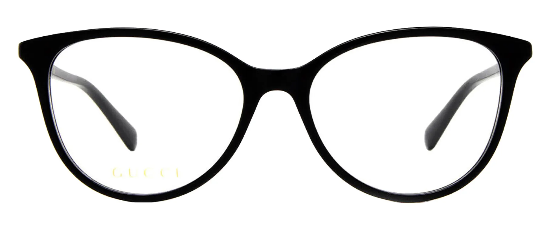 Gucci GUCCI LOGO GG 1359O 001 Cat-Eye Plastic Black Eyeglasses with Logo Stamped Demo Lenses sold by Gaffos