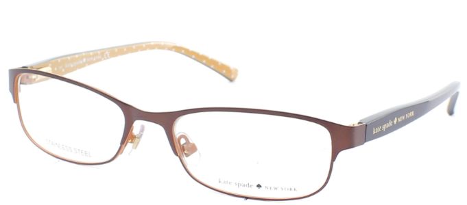 Kate Spade KS Ambrosette JUV Rectangle Metal Brown Eyeglasses with Demo Lens sold by Gaffos