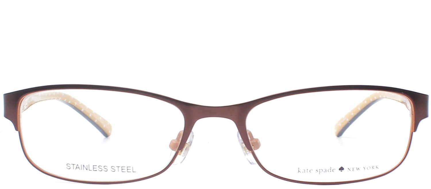 Kate Spade KS Ambrosette JUV Rectangle Metal Brown Eyeglasses with Demo Lens sold by Gaffos