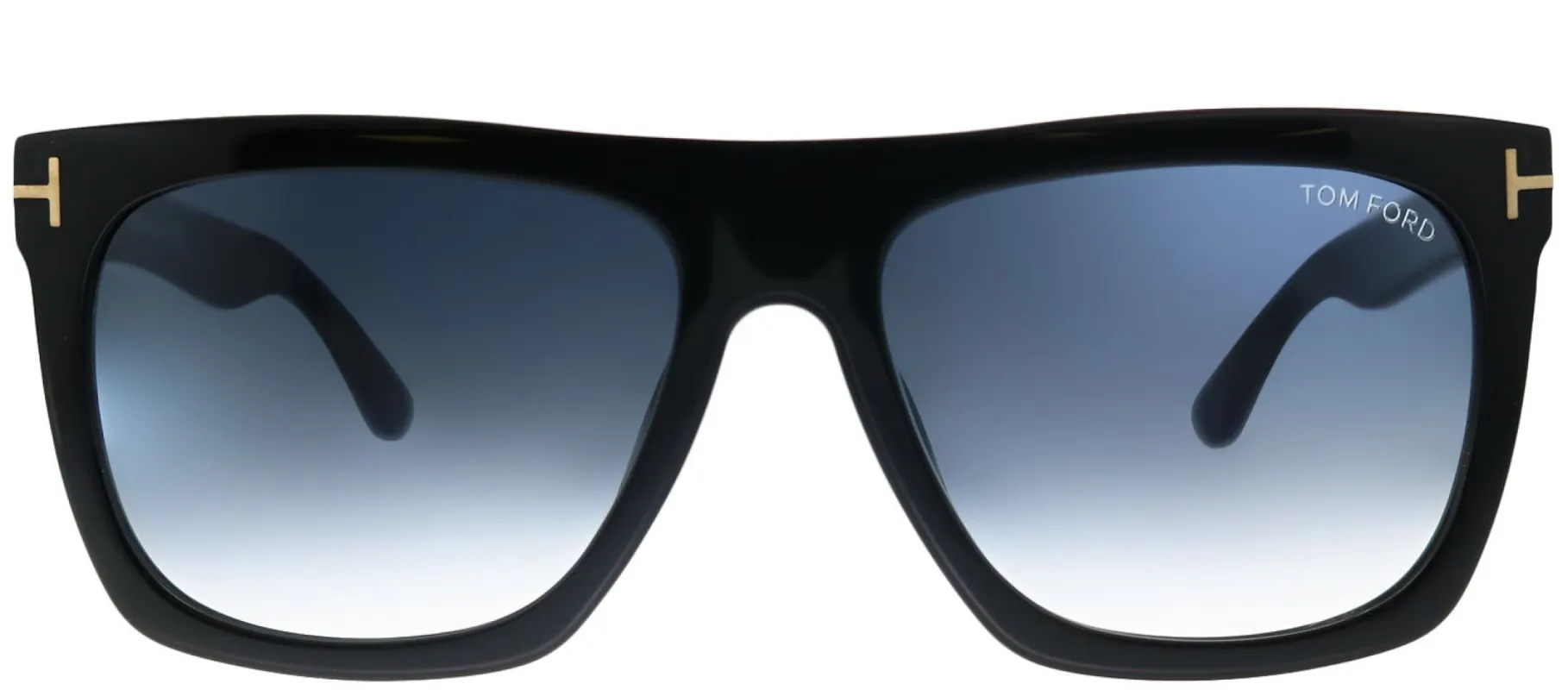 Tom Ford Morgan TF 513 01W Black Rectangle Plastic Black Sunglasses with Blue Gradient Lens sold by Gaffos