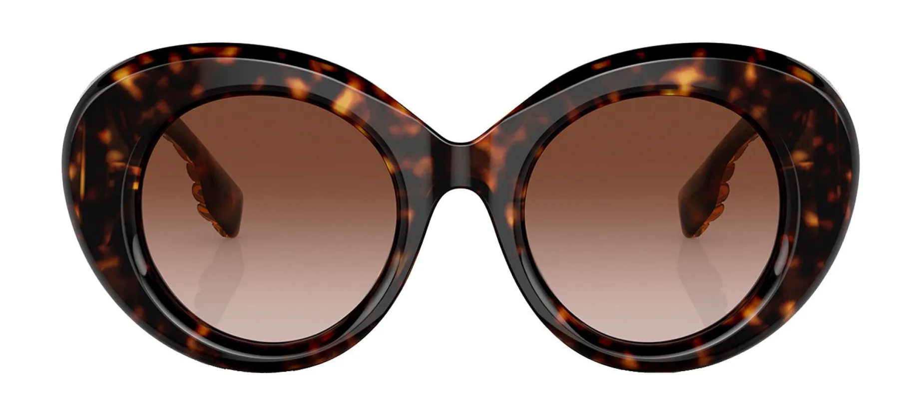 Burberry MARGOT BE 4370U 300213 Round Plastic Havana Sunglasses with Brown Gradient Lens sold by Gaffos