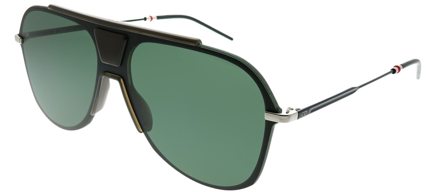 Dior Homme CD 0224S TCG O7 Aviator Plastic Black Sunglasses with Green Lens sold by Gaffos product image thumbnail 2