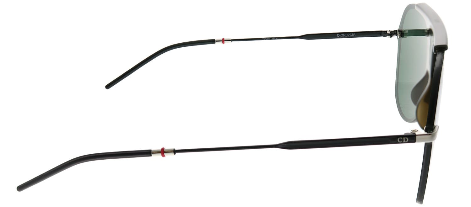 Dior Homme CD 0224S TCG O7 Aviator Plastic Black Sunglasses with Green Lens sold by Gaffos product image thumbnail 3