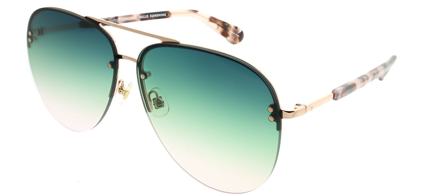 Kate Spade KS Jakayla HT8 JP Aviator Metal Gold Sunglasses with Green Pink Gradient Lens sold by Gaffos product image thumbnail 2