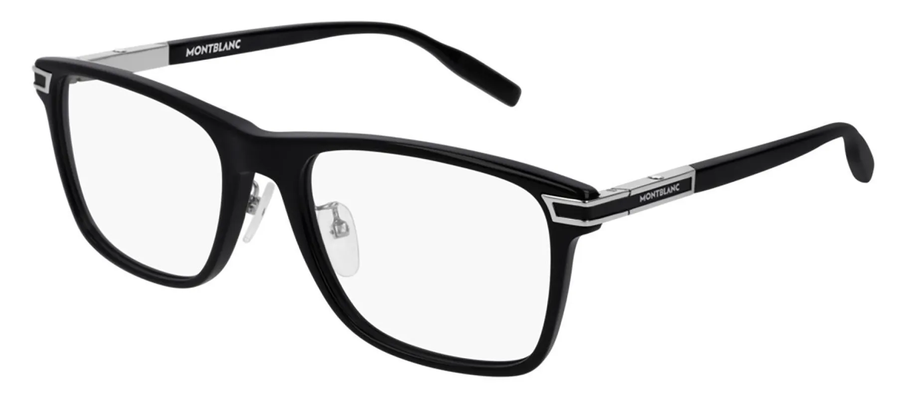 Montblanc MB 0042O 001 Rectangle Acetate Silver Eyeglasses with Demo Lens sold by Gaffos